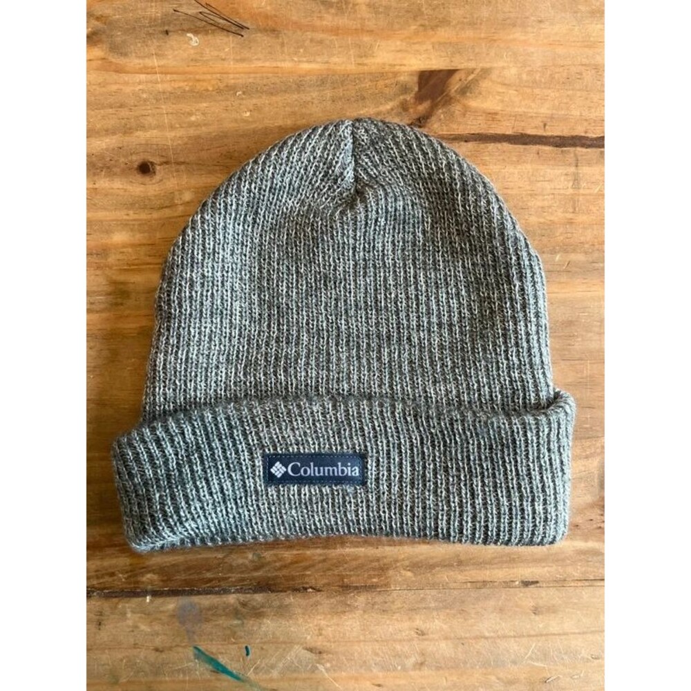 Columbia Gray Beanie Hat Knit Onesize Unisex Soft